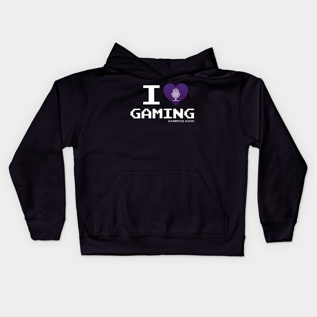 I Love Gaming Kids Hoodie by KryptoFox84